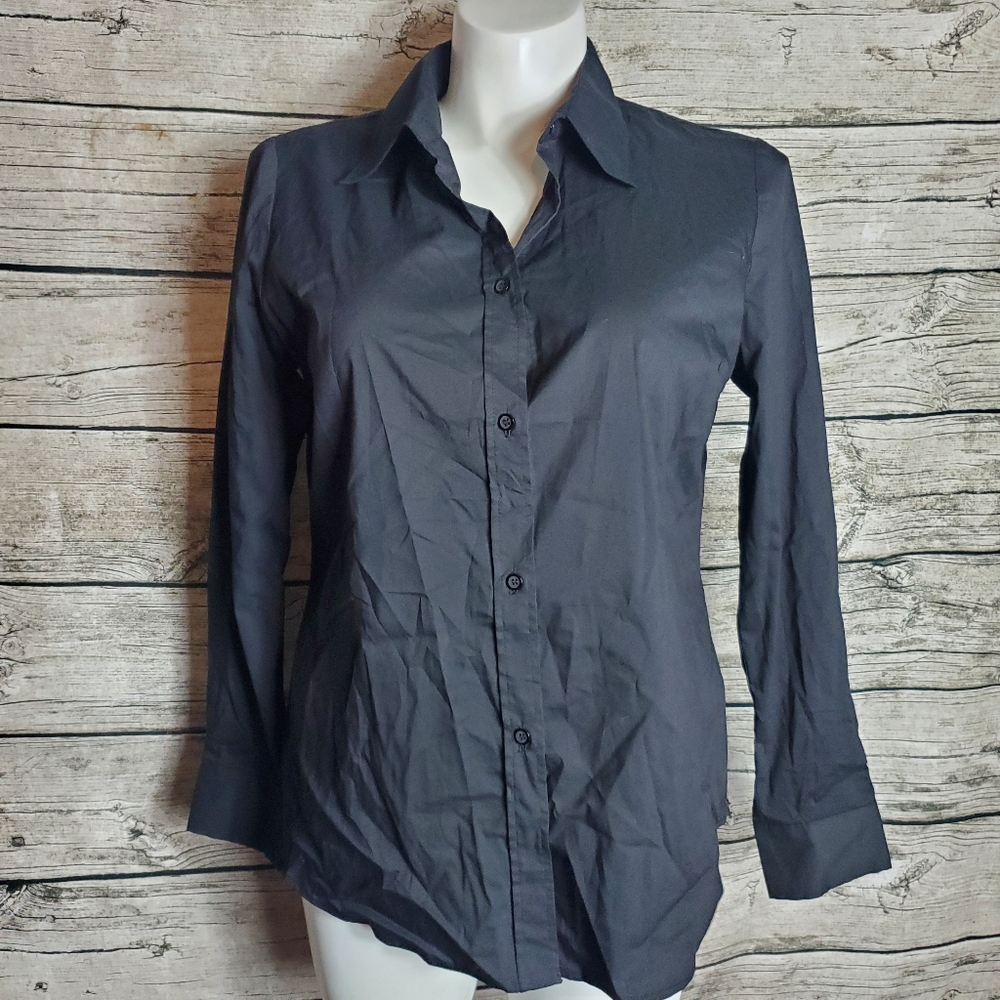My Favorite Things Black Button Down Shirt Size XL.Pit to pit approx: 23 inche